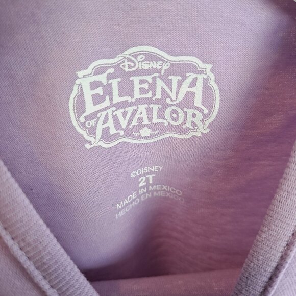 Disney Kids Elena Of Avalor Purple With Ruching & Gold Accents T-Shirt Size 2T - Picture 5 of 6